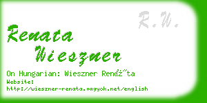 renata wieszner business card